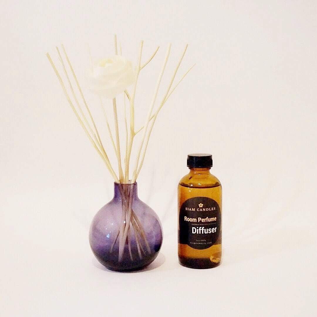 Thai Fruity | Amber Jar Reed Diffuser - 香薰/精油/线香 - 其他材质 白色