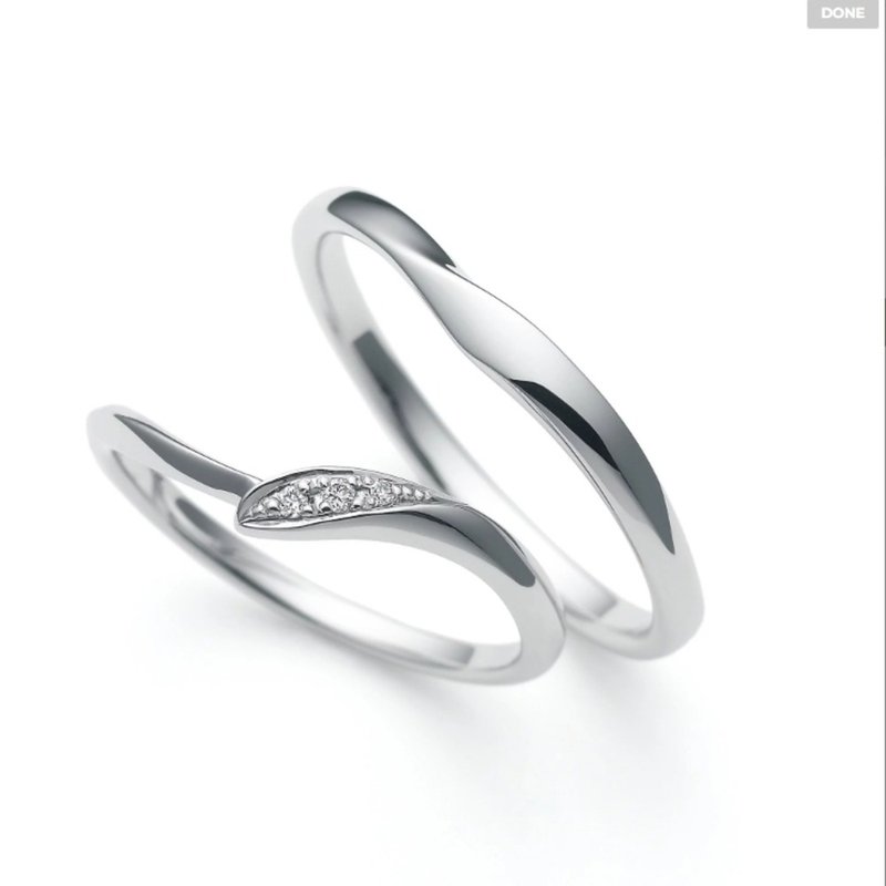 【婚戒秘书】 Nocur - Mon chéri 铂金 (Pt900) 结婚戒指 - 戒指 - 贵金属 