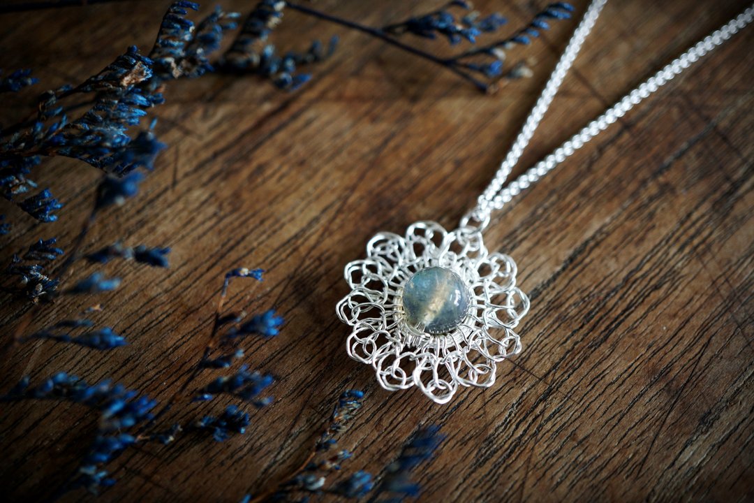 Mystery - silver lace necklace - 项链 - 纯银 银色