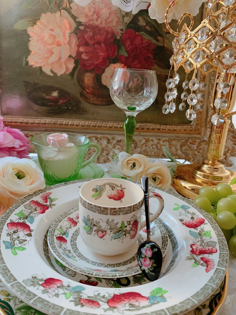 英国制1913年手绘古董杯咖啡杯 expresso 库存品 值得收藏 - 咖啡杯/马克杯 - 瓷 多色