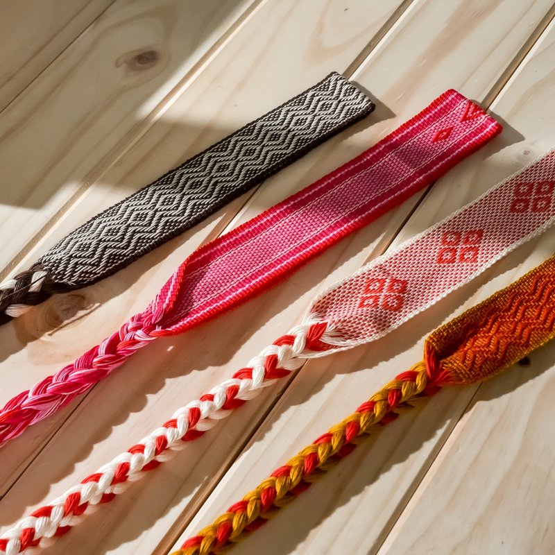 【原风艺站】手工平织头带 | 原住民 族服 台湾印象 丰年祭 - 发带/发箍 - 其他材质 红色