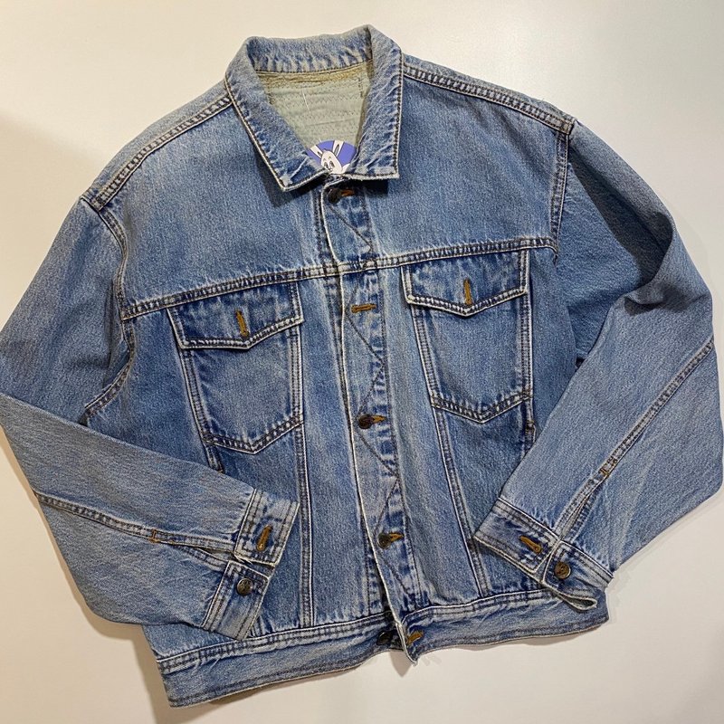 浅色牛仔外套--两光师古着-- - 男装外套 - 其他材质 蓝色