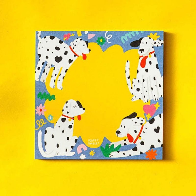 DOTTY DOG MEMO PAD - 便条纸/标签贴 - 纸 黄色