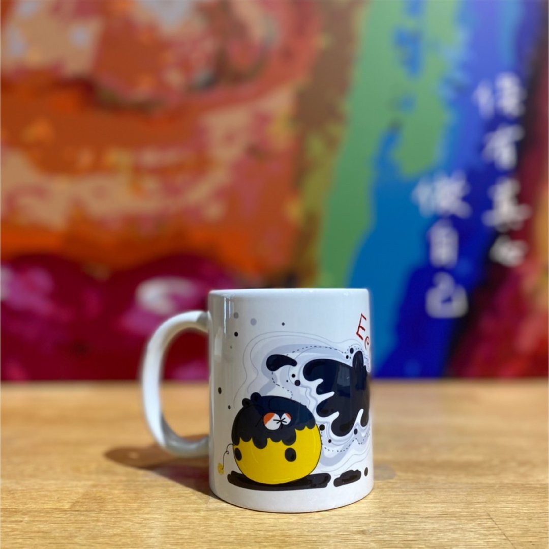 【马克杯&陶瓷杯垫组】章鱼泼墨 - 其他杯子 - 瓷 白色