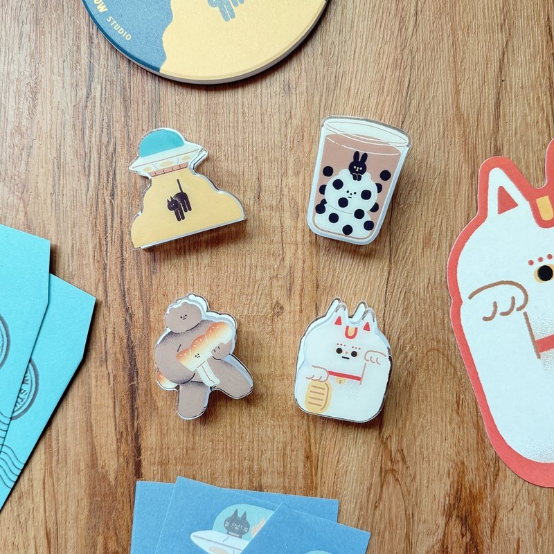 滴胶 双层 压克力 夹子 四款 - 其他 - 压克力 多色