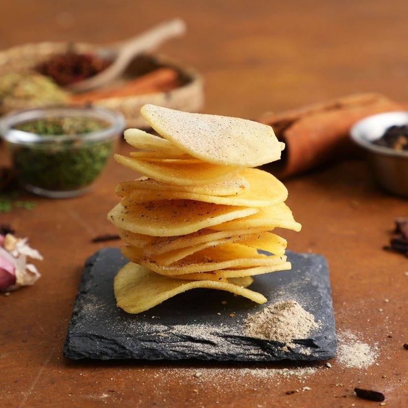 沙发薯仔 益生菌厚切薯片 台式塔塔椒盐 I 植物五辛素 50g - 零食/点心 - 其他材质 