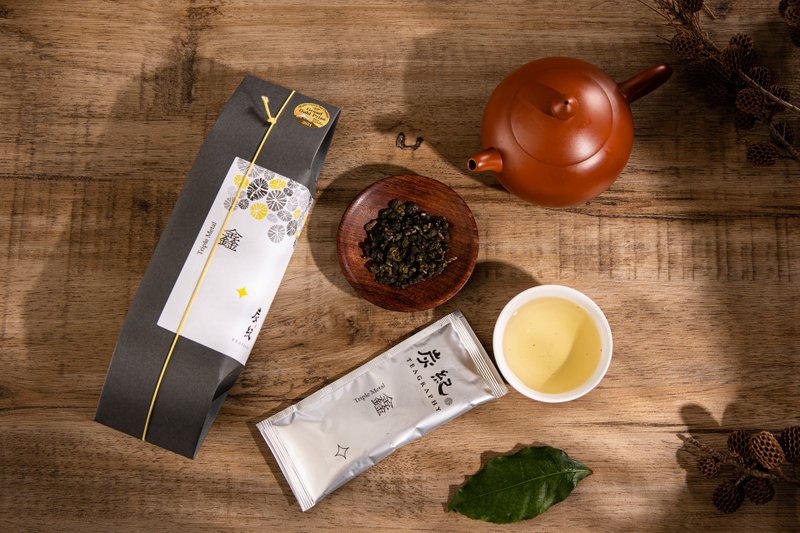 苍灰古韵/鑫TripleMetal~台湾乌龙茶~金萱茶~玉米甜香 - 茶 - 纸 黄色