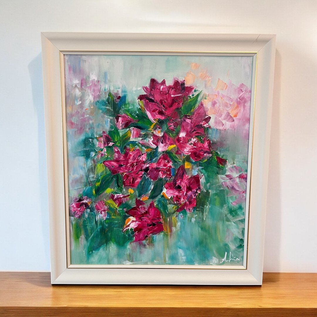 花开好了 油画 含框 - 海报/装饰画/版画 - 棉 