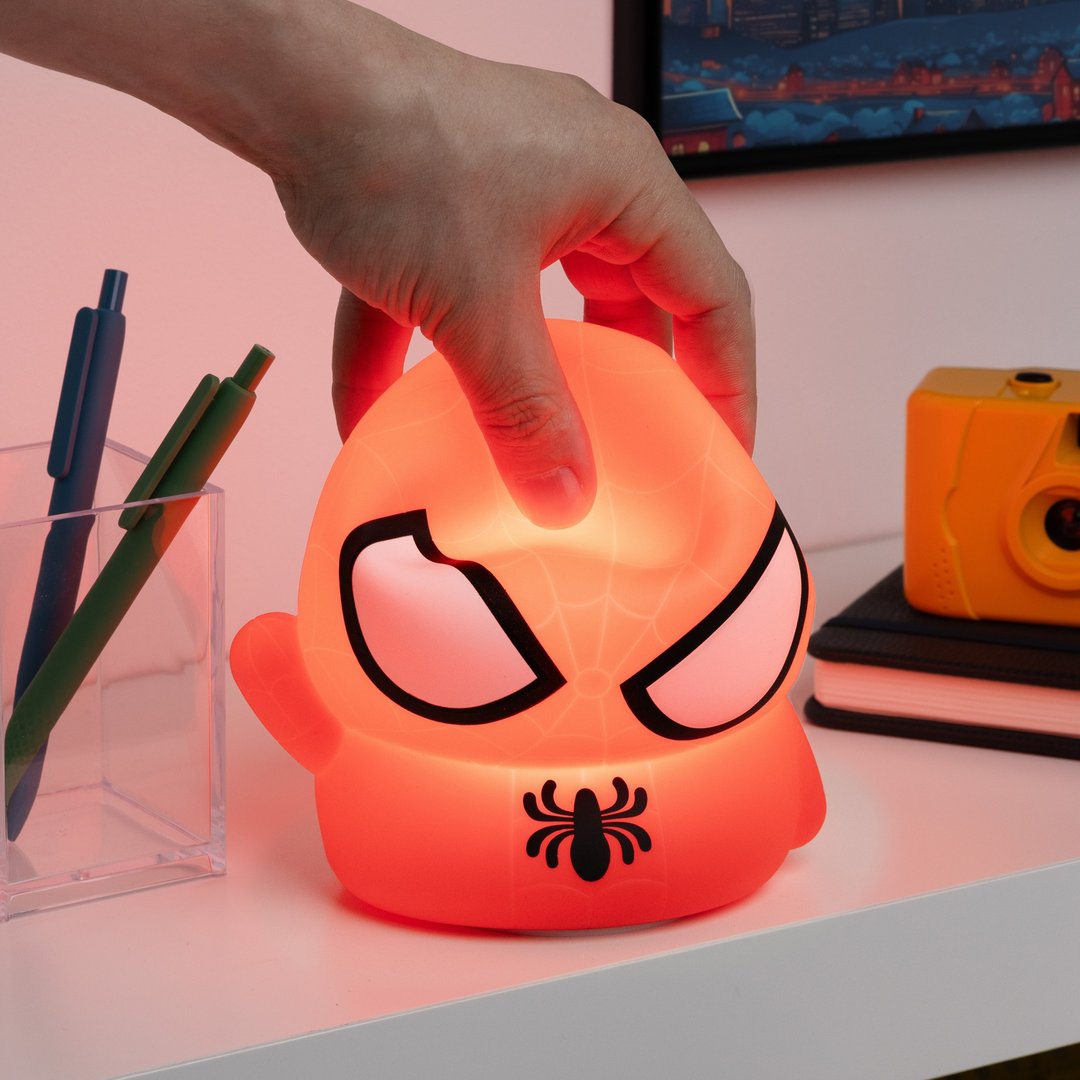 可充电式蜘蛛人/蜘蛛侠 Squishy Glo 3D造型拍拍小夜灯 - 灯具/灯饰 - 塑料 红色