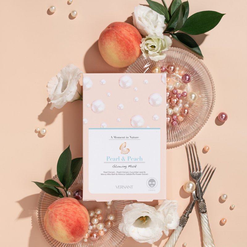 【亮白有感好气色】珍珠蜜桃焕采面膜8片入 - 面膜/冻膜 - 其他材质 