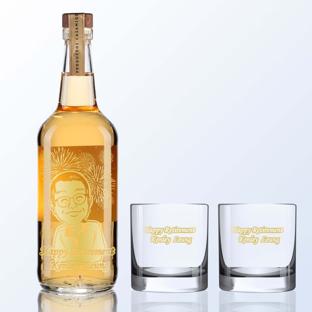 Stars & Wines| 人像雕刻礼物 定制化雕刻 纪念礼物 刻字礼物 - 酒类 - 玻璃 