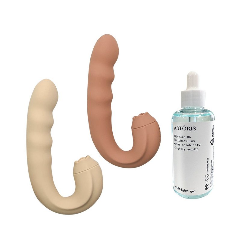 欲望释放价。ASTORIS。DENEB茑尾 润滑组 l 吸允+旋转 震动按摩棒 - 情趣用品 - 硅胶 