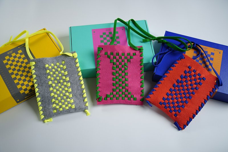 CHAT六厂原创织织袋材料包 - 编织/刺绣/羊毛毡/裁缝 - 棉．麻 