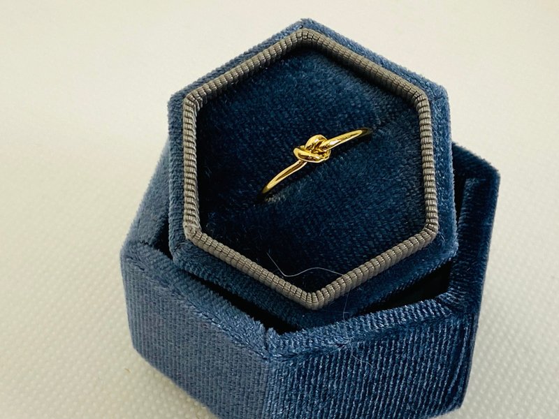 K金 纡朱怀金 手工结戒指 - 戒指 - 贵金属 金色