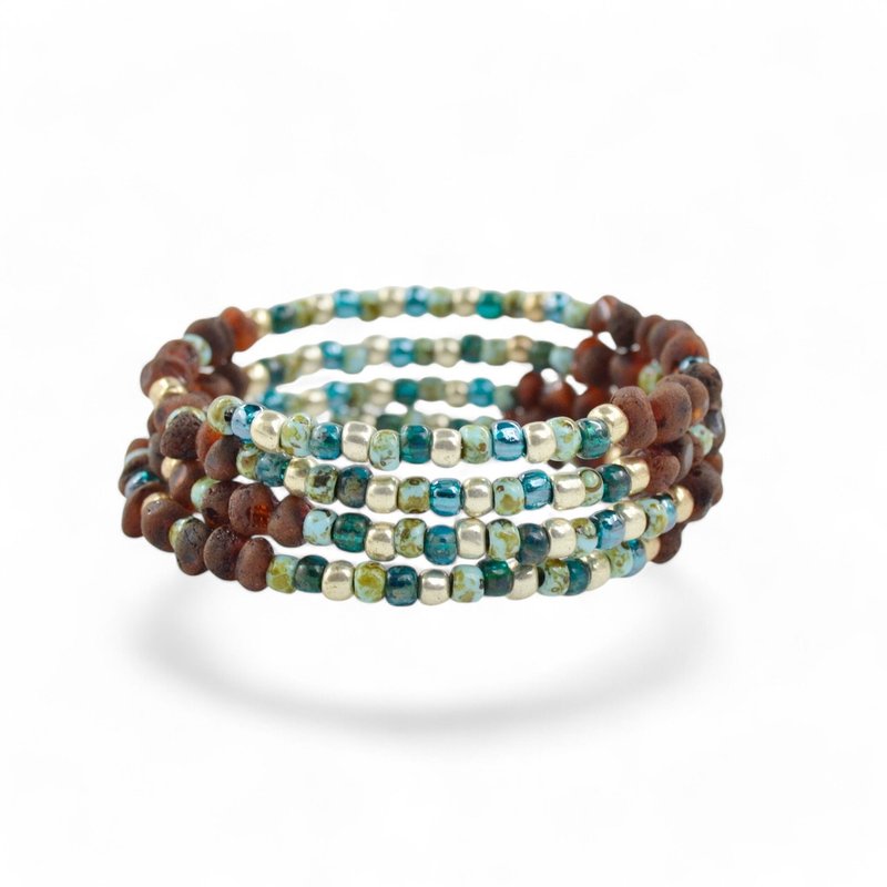 波罗的海琥珀手链  女士生日礼物之选 TG59 - 手链/手环 - 宝石 多色