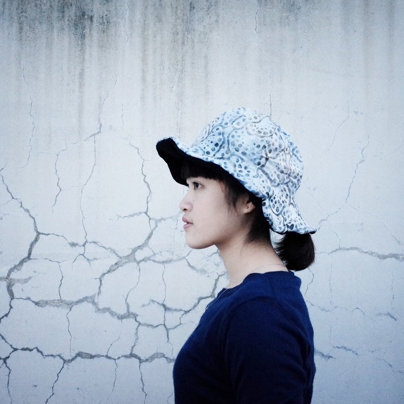 [CURLY CURLY]勿忘草 /冬季限定一朵帽 A Flower of Hat - 帽子 - 其他材质 蓝色