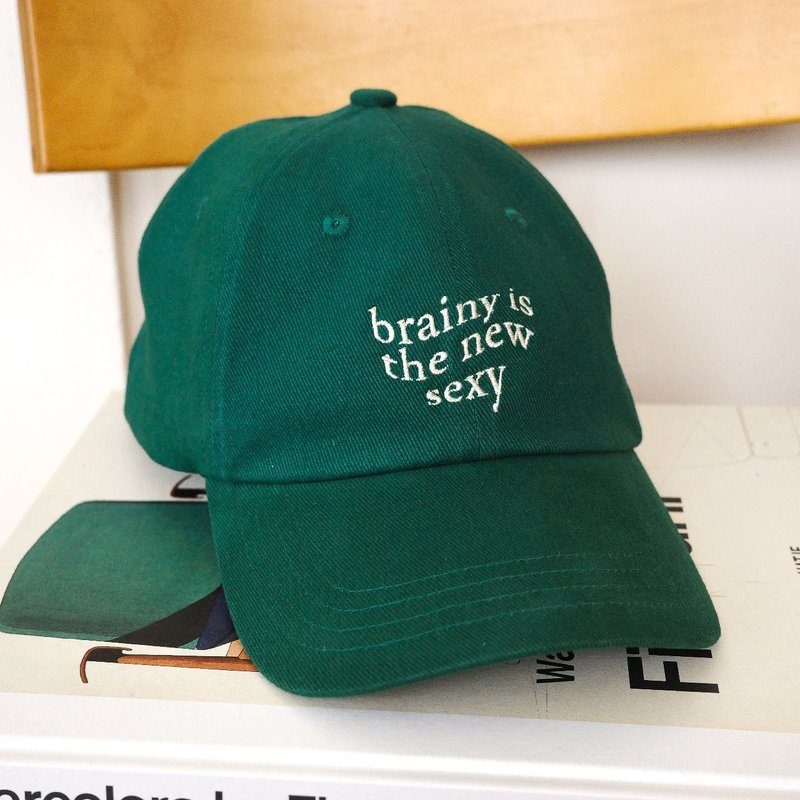 brainy 水洗绿棒球帽 2.0 - 帽子 - 棉．麻 