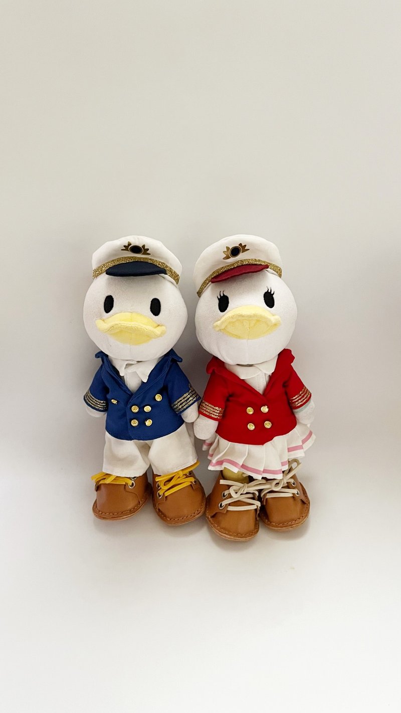 nuiMOs_17cm娃娃_手作娃衣_船长服 4件组 - 玩偶/公仔 - 棉．麻 多色