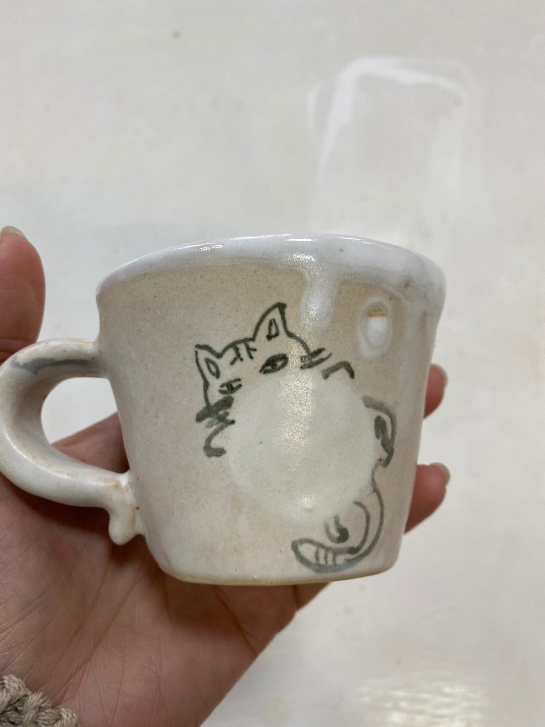 杯-躲猫猫杯 - 摆饰 - 陶 银色