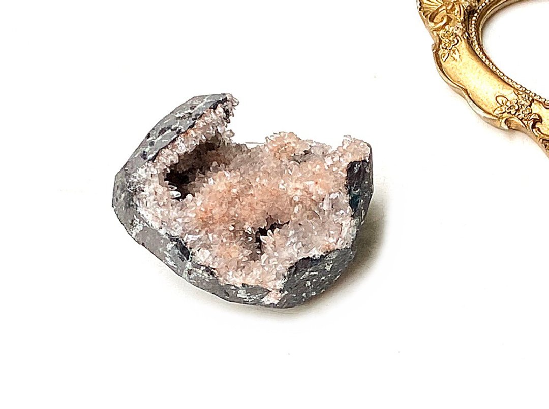 天然原矿可爱粉色鱼眼石 办公室 居家 疗愈 摆件 可消磁晶石饰品 - 其他 - 水晶 粉红色