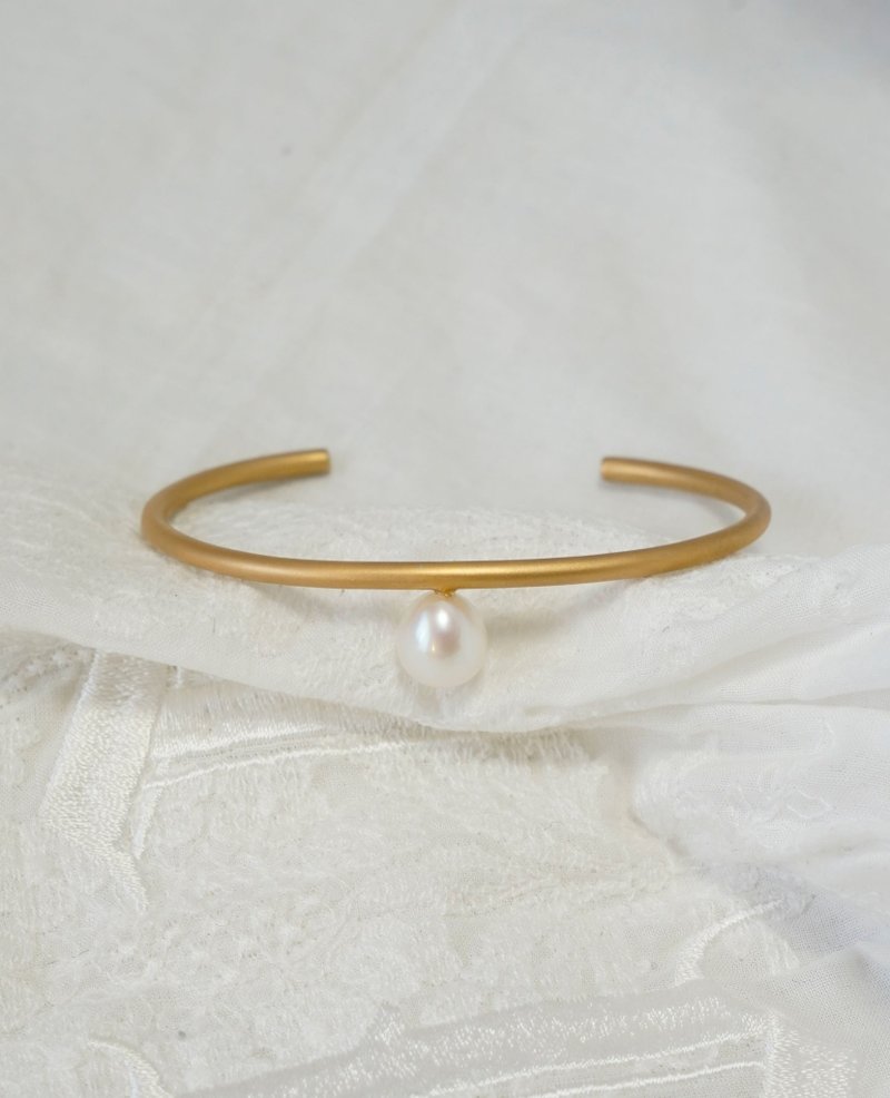 SV 白珍珠银手镯 - 手链/手环 - 其他金属 白色