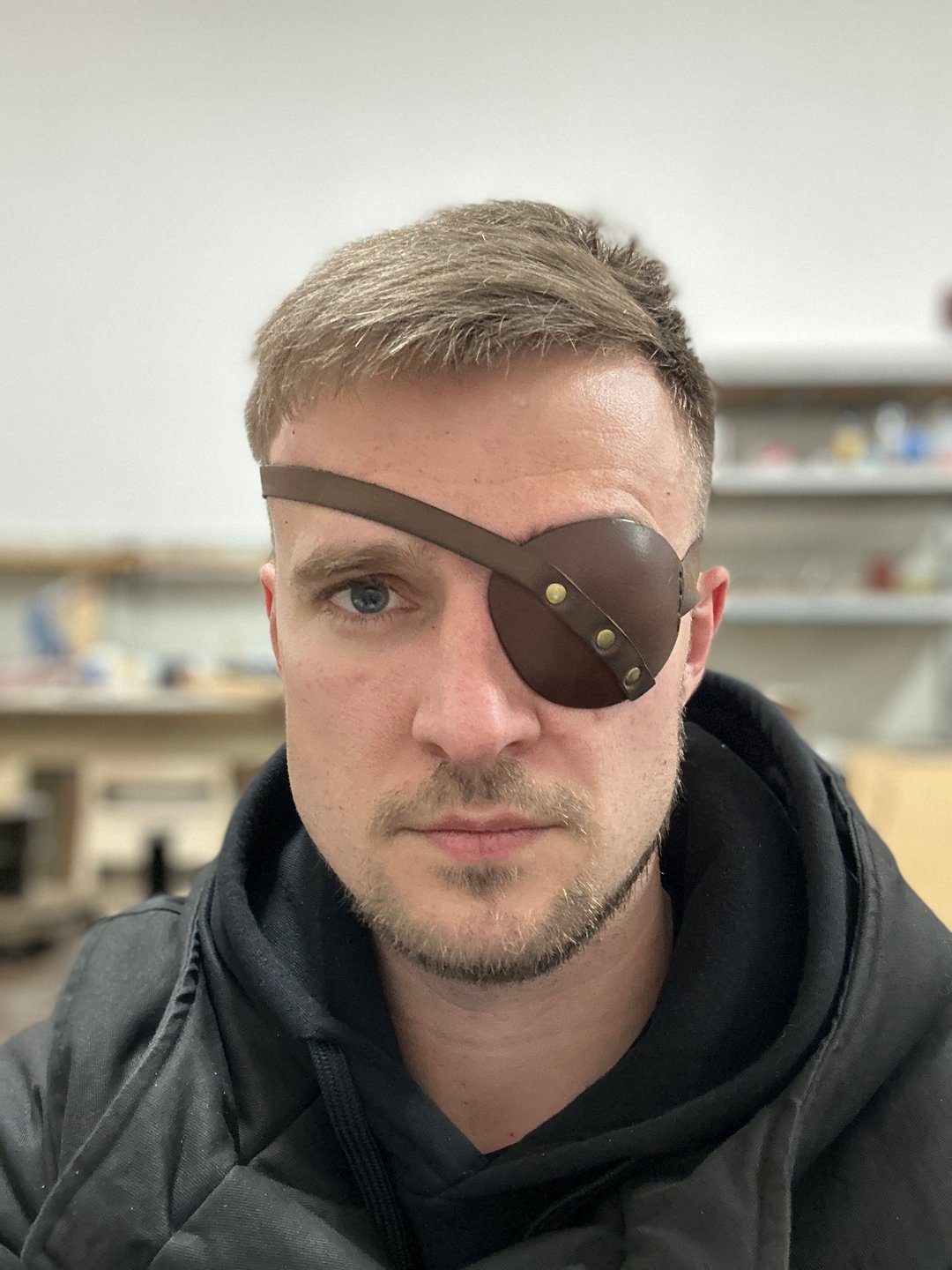 Targaryen Eye Patch, Aemond eye patch, Leather Eye Patch, Man Eye Patch, - 眼罩 - 真皮 透明