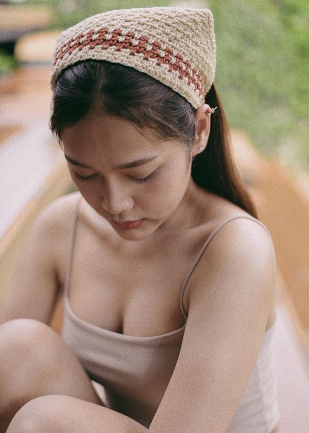 Kerchief crochet - 发饰 - 聚酯纤维 多色