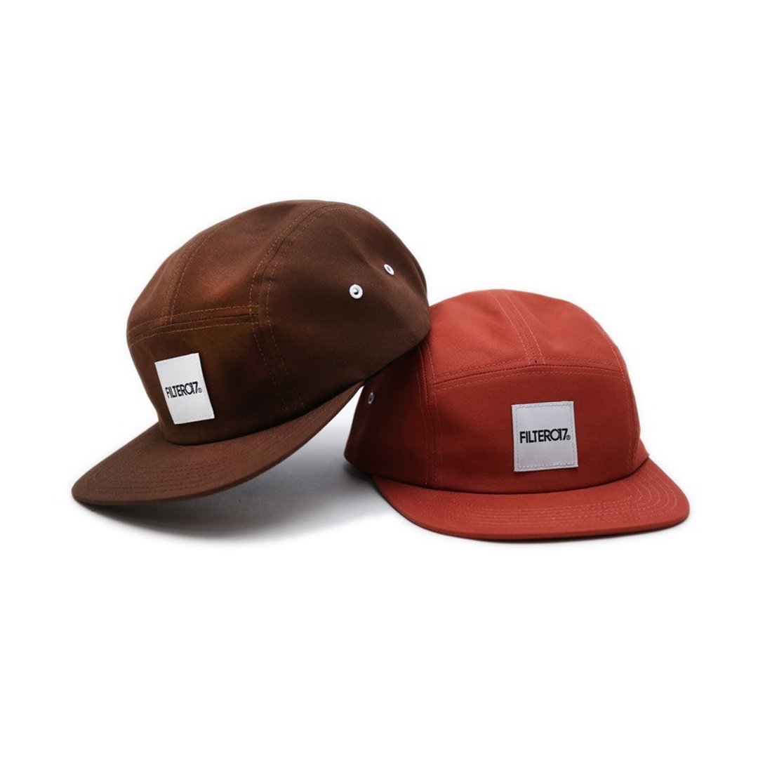 Filter017 Logo 5-Panel Cap Filter017 素色五分割帽 - 帽子 - 棉 多色