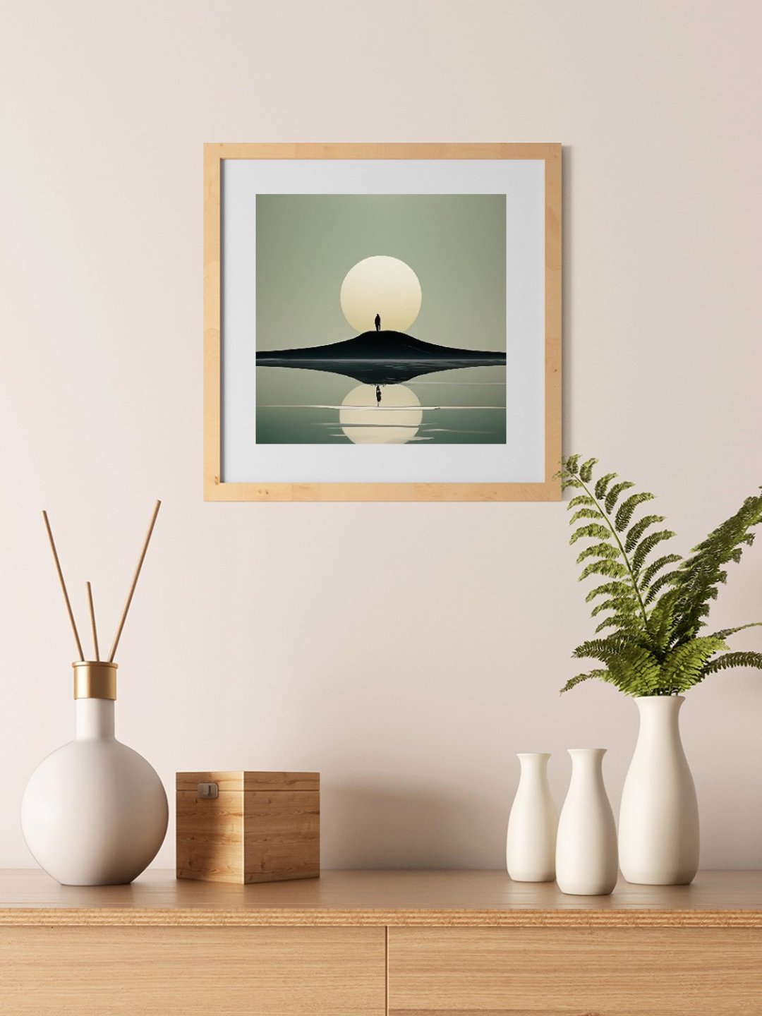 礼物画 墙饰 山水画 天空画 海洋艺术 墙饰 原创手绘 - 海报/装饰画/版画 - 棉．麻 多色
