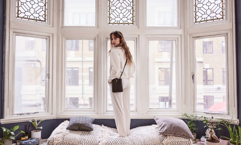 MOUGGAN 复古牛皮风琴包/侧肩包 黑色 - 侧背包/斜挎包 - 真皮 黑色