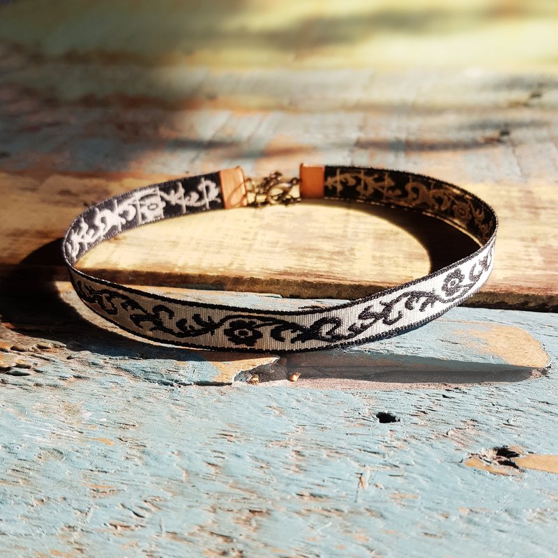 【2024 我的解忧寓所】织带颈链 项链 手链 种子 橡 - 项链 - 其他人造纤维 白色