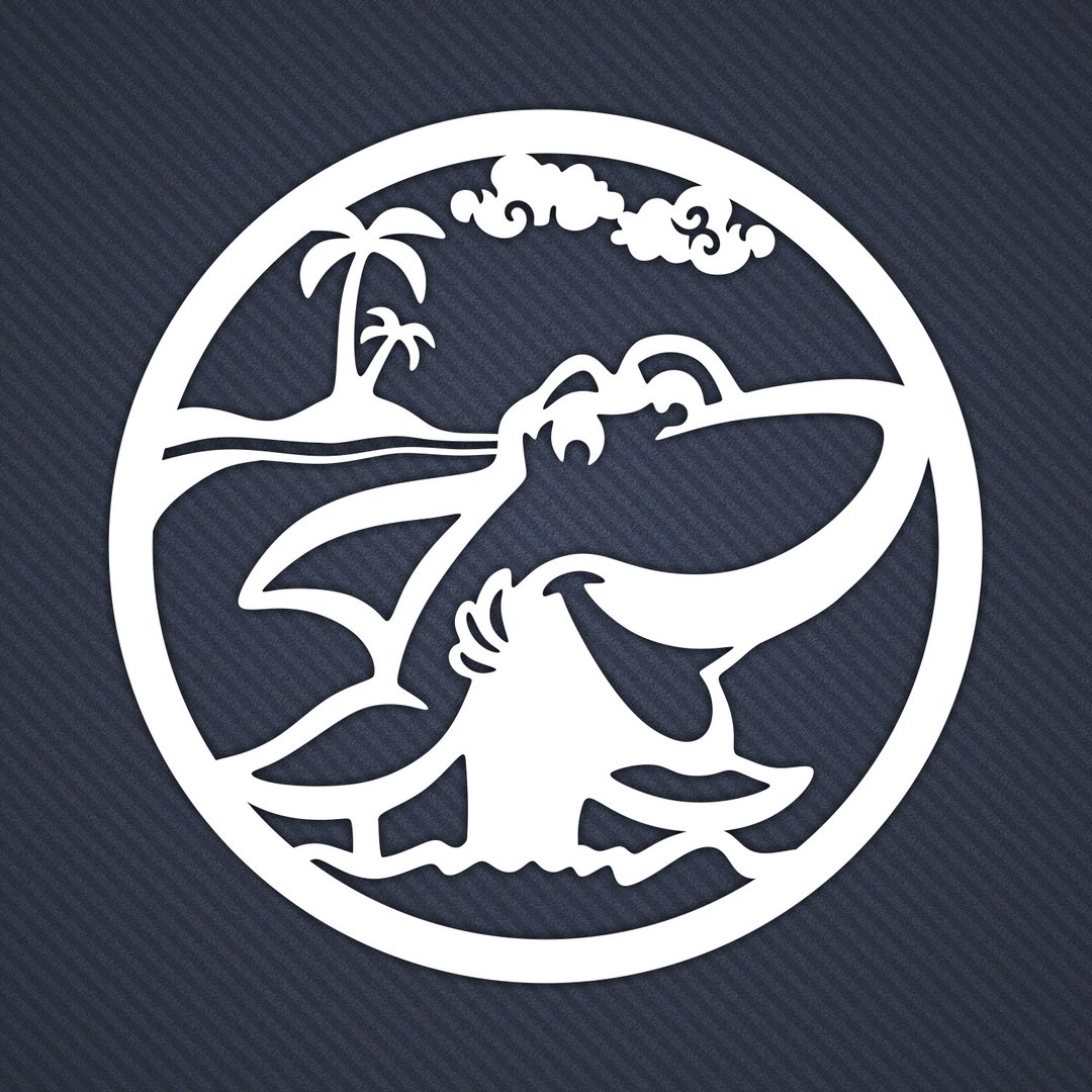 Shark Lasercut Template, shark svg dxf cdr ai file, papercut template, wall art - 其他数码设计 - 其他材质 