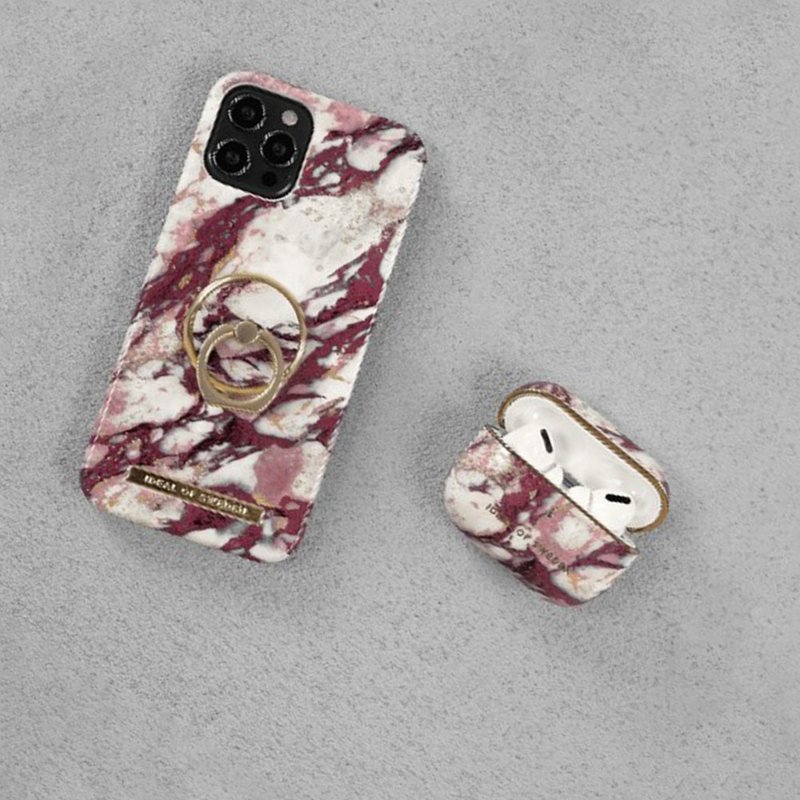 AirPods 3 / AirPods Pro 1/2北欧时尚耳机保护壳-加尔格达红宝石 - 耳机收纳 - 塑料 红色