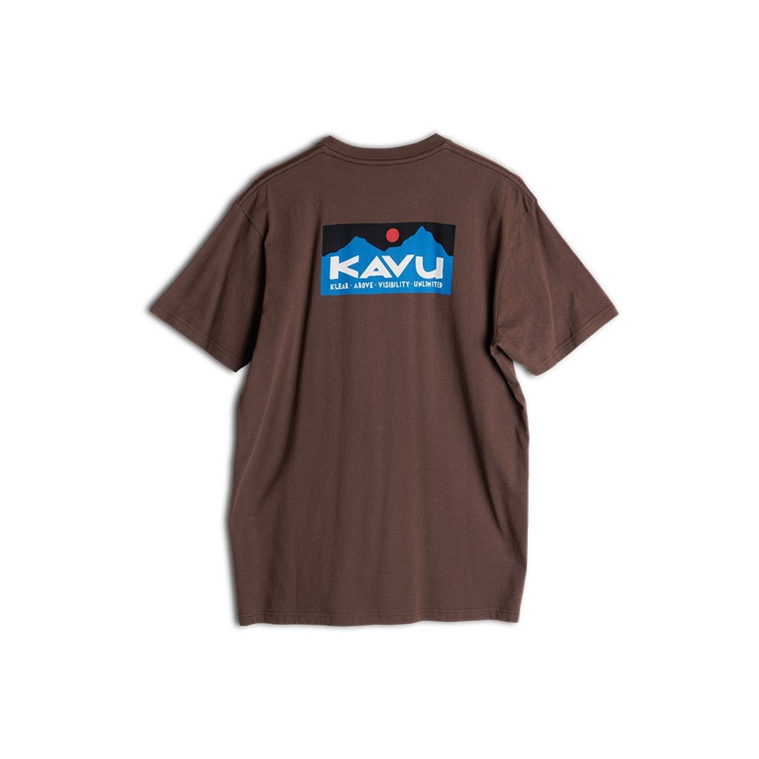 【KAVU】Klear Above Etch Art 有机棉经典LOGO短袖T恤 核桃 #847 - 男装上衣/T 恤 - 棉 咖啡色
