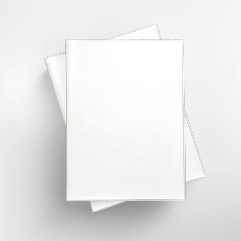 A5/25K胶套笔记本(横线) 双面同图 - 加印服务 (绘制费另计) - 订制画像 - 纸 白色