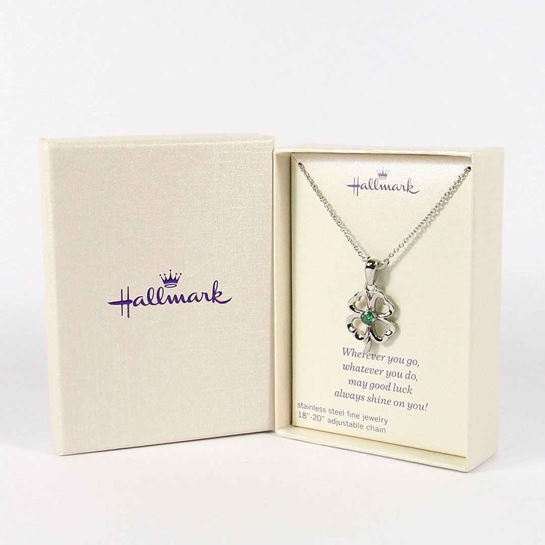 造型项链 幸运草【Hallmark-礼品 项錬】 - 项链 - 其他材质 银色
