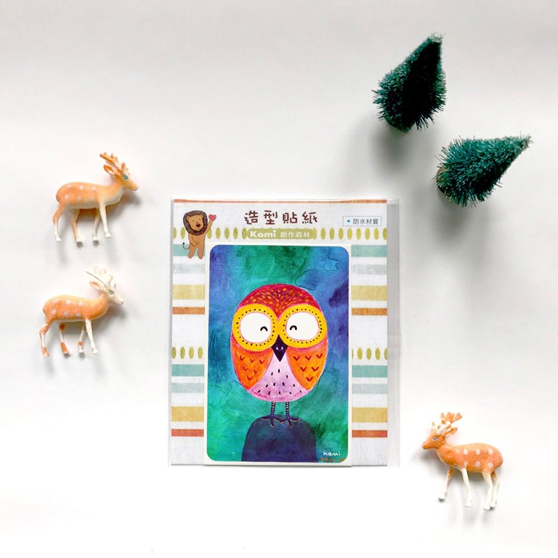 悠游卡防水贴纸 ∣ 梦境猫头鹰 - 贴纸 - 纸 多色