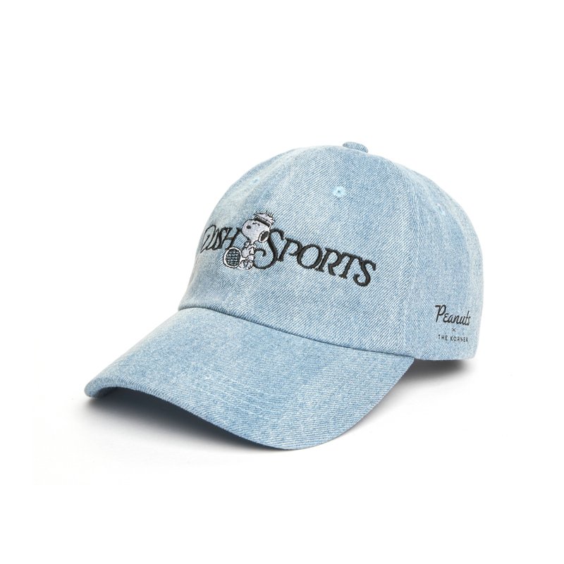 Snoopy Posh Sports Cap - 史努比鸭舌帽 (牛仔蓝色) - 帽子 - 棉．麻 蓝色