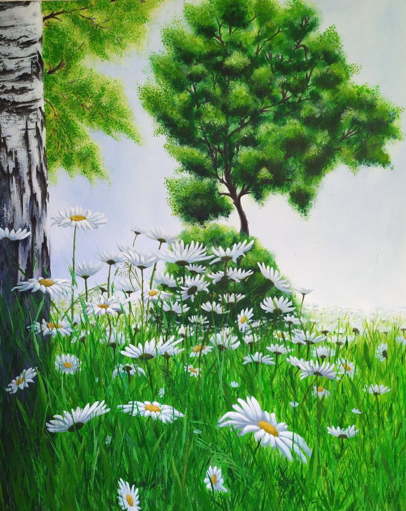 洋甘菊午后 - 夏日之窗 - 墙贴/壁贴 - 压克力 