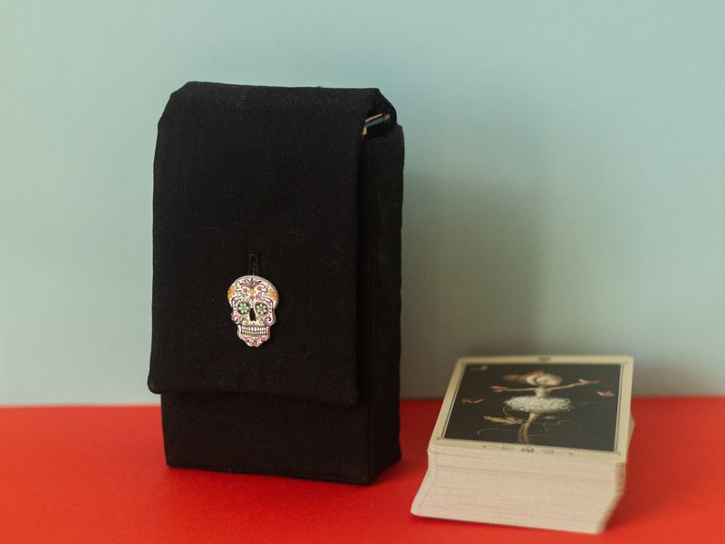 黑色棉质塔罗牌盒神谕牌牌袋塔罗牌牌架 - 其他 - 棉．麻 黑色