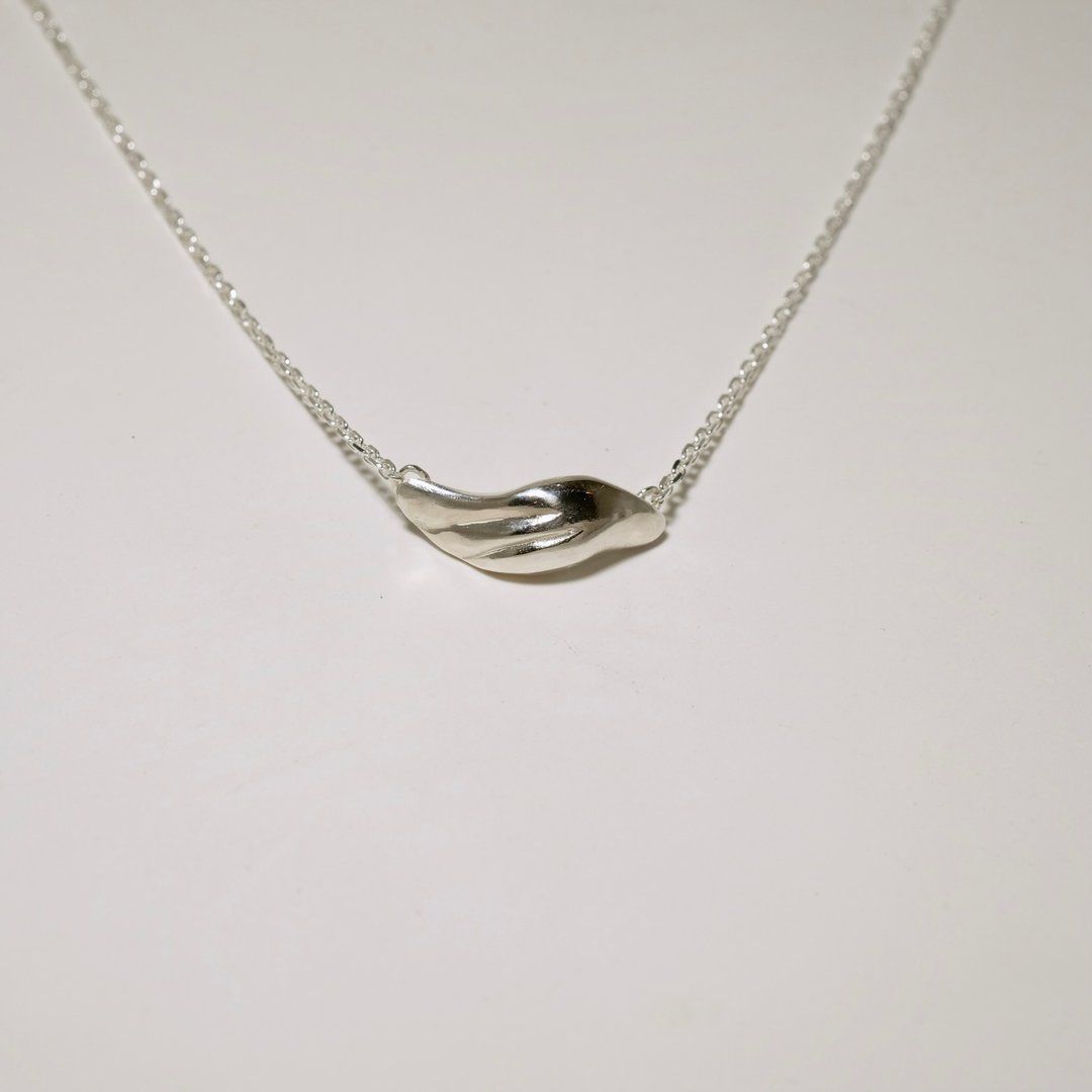 羽毛 | feather necklace - 项链 - 纯银 