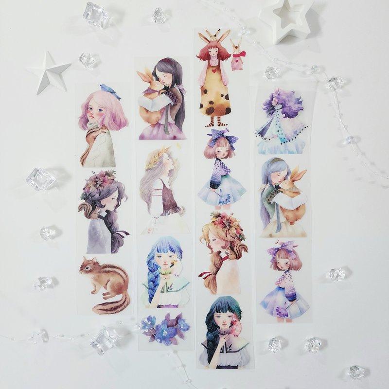 IMARANG 2025 秋冬女孩 PET 胶带 - 贴纸 - 其他材质 