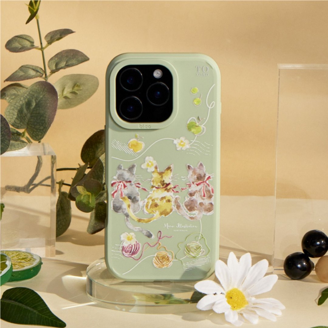 Meow Illustration猫与毛线团峡谷强悍MagSafe iPhone手机壳 - 手机壳/手机套 - 塑料 多色