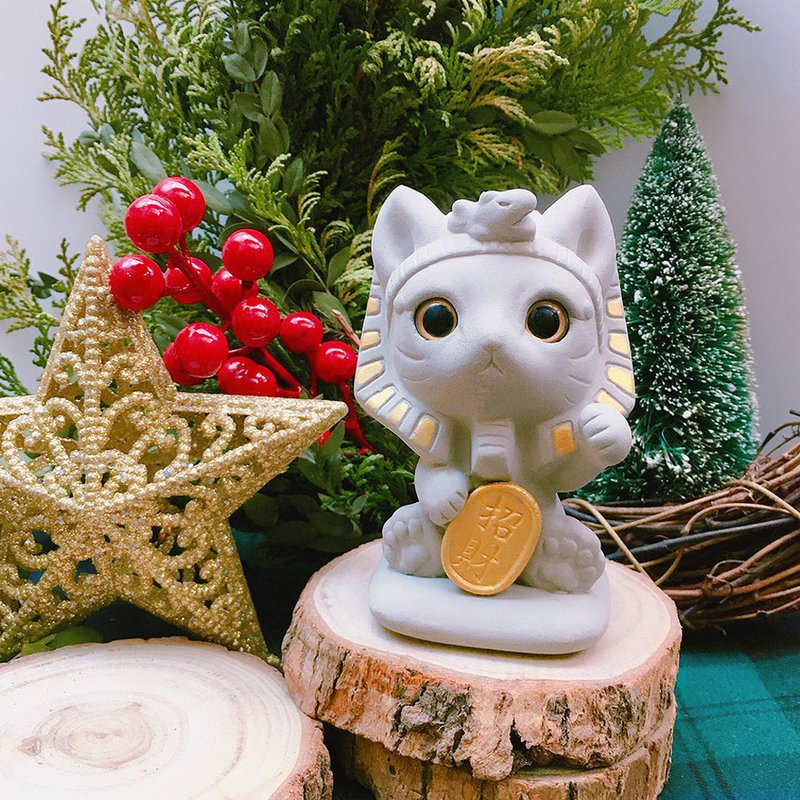 埃及招财猫 水泥 扩香石 交换礼物 - 香薰/精油/线香 - 水泥 灰色
