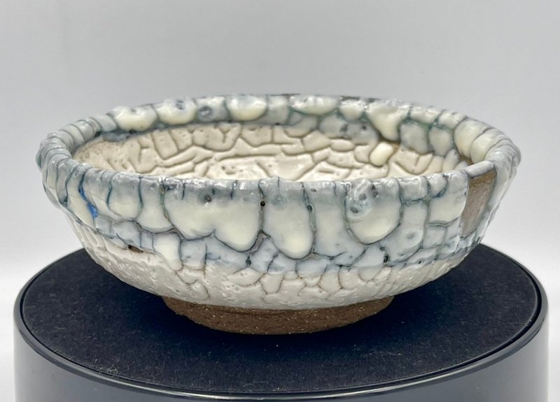 陶艺家梁世昌作品 云破月来志野烧浅盘 附专属锦盒与提袋 - 盘子/餐盘/盘架 - 陶 透明