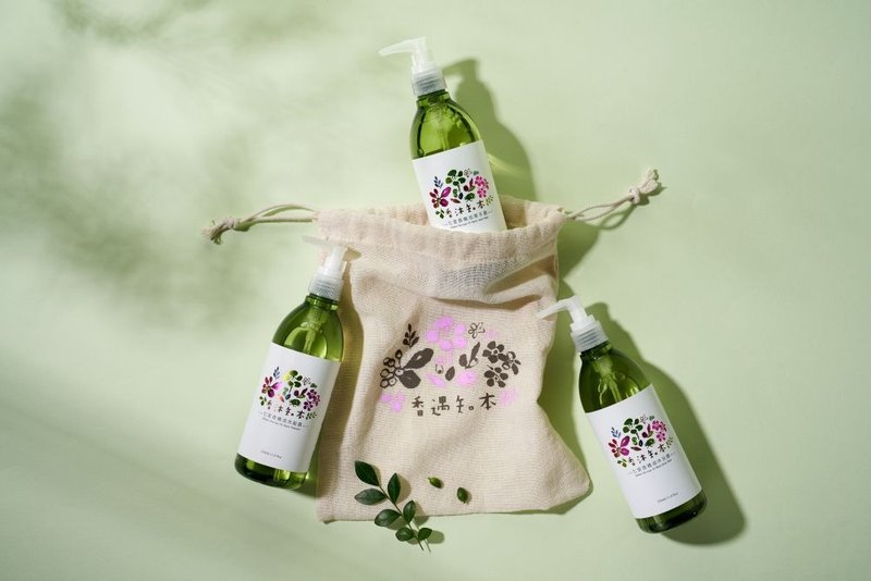 七里香沐浴组－洗发、沐浴、束口袋(入厝礼、乔迁礼、生日礼) - 沐浴用品 - 植物．花 