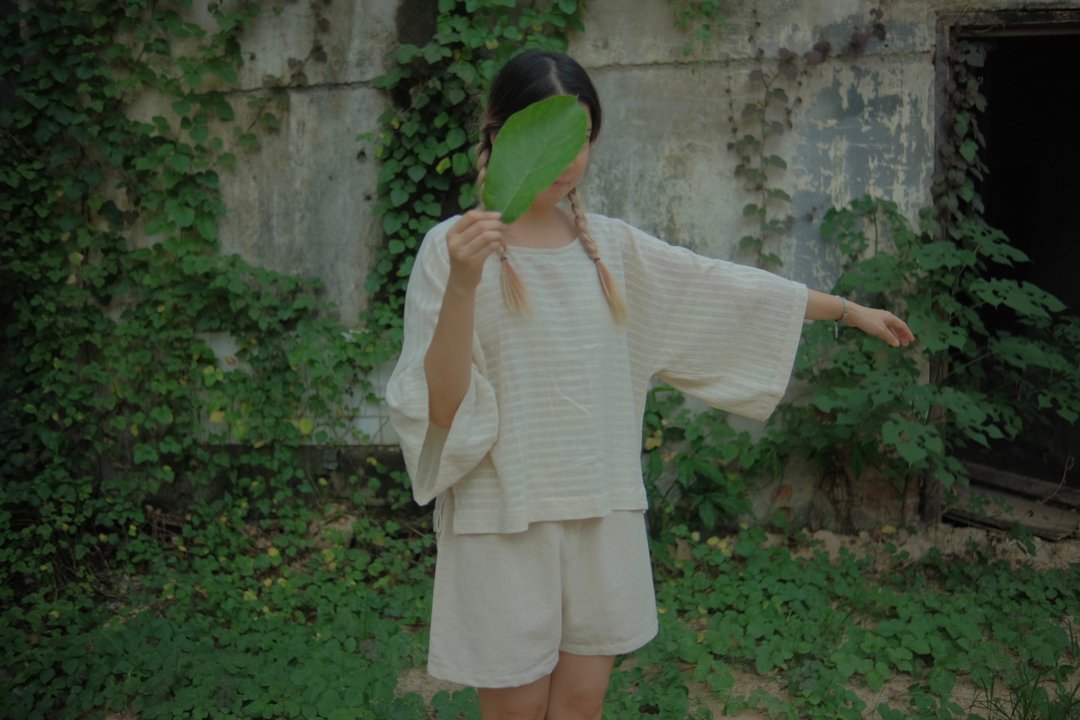 低浪费上衣 | 清迈棉 - 女装上衣 - 棉 白色