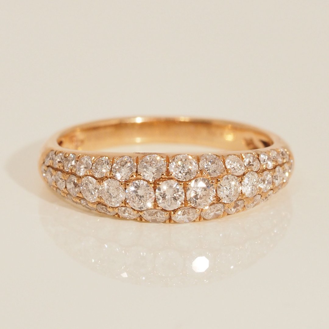 18K金钻石 Cleo 戒指 18K Gold The Diamond Cleo Ring - 戒指 - 贵金属 