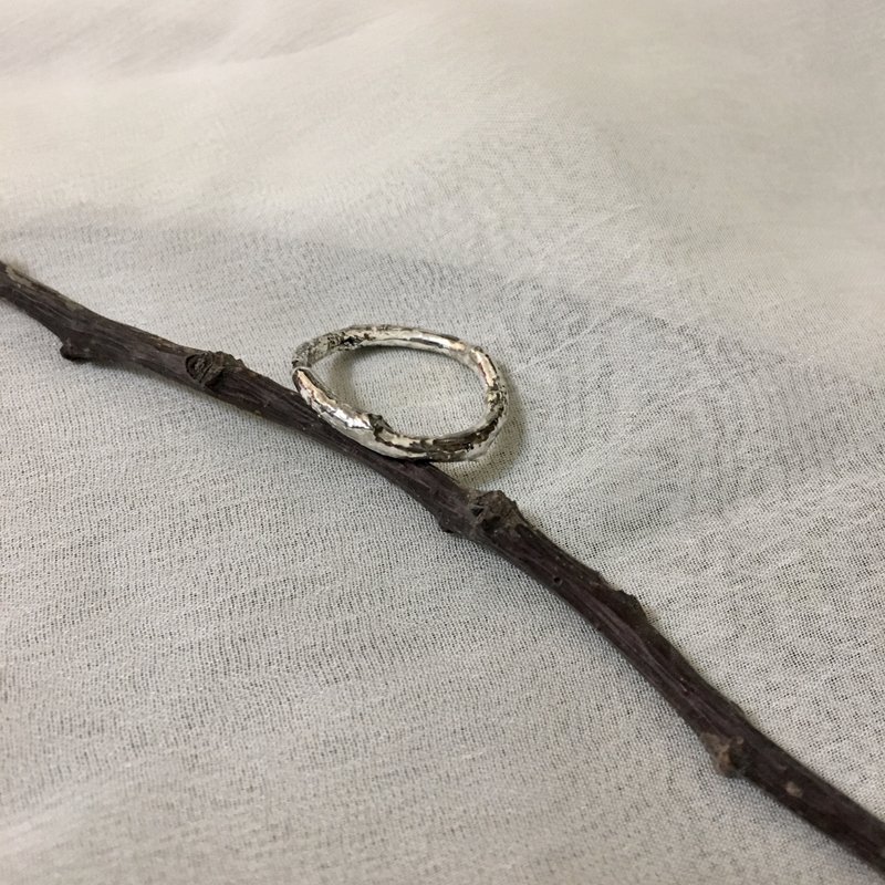 植物图鉴 纯银 树枝戒 - 戒指 - 纯银 银色