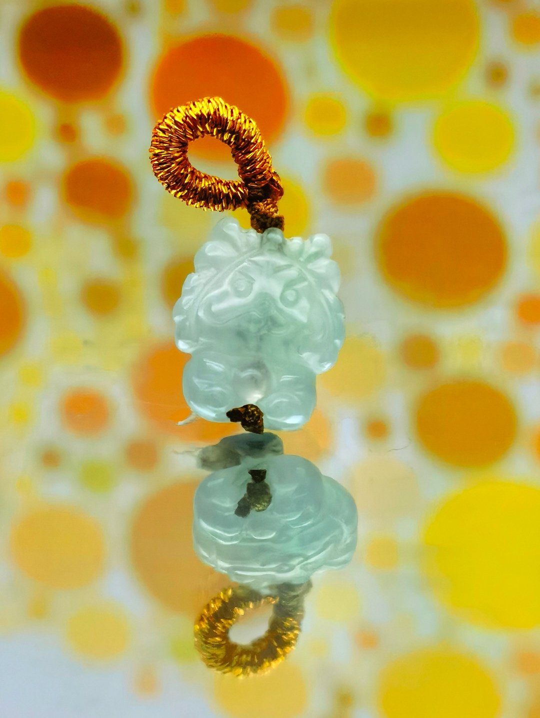 十二生肖系列 - (龙)翡翠吊坠配手编手绳 - 吊饰 - 宝石 